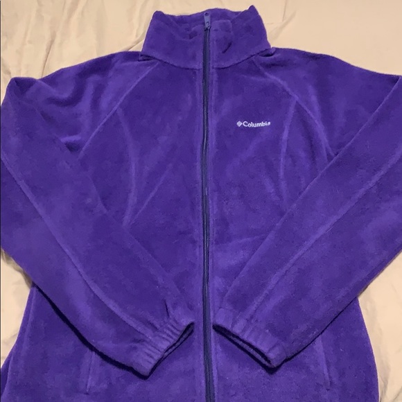 Columbia Tops - Purple Columbia Full Zip Fleece